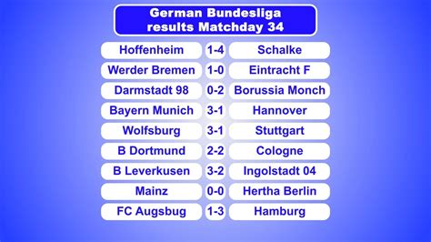 german bundesliga results today
